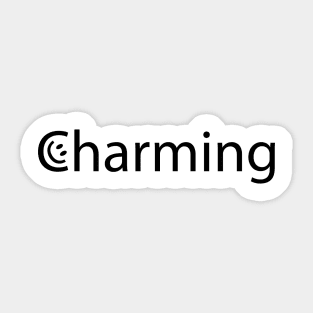 Charming being charming creative art Sticker